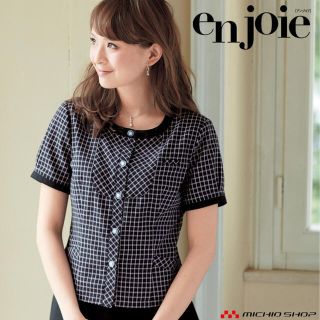 ジョア(Joie (ファッション))の事務服 制服 enjoie アンジョア　オーバーブラウス 26250 7号(シャツ/ブラウス(半袖/袖なし))