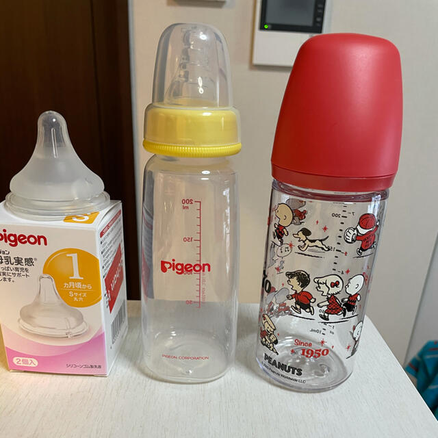 Pigeon(ピジョン)の哺乳瓶 乳首 新生児 キッズ/ベビー/マタニティの授乳/お食事用品(哺乳ビン)の商品写真