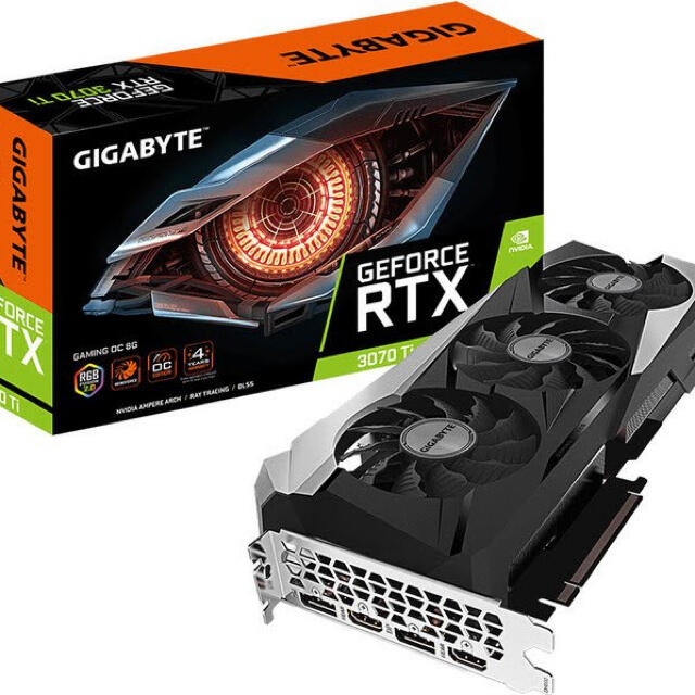 4カードサイズGeForce RTX 3070 Ti GAMING OC 8G