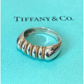 ティファニー(Tiffany & Co.)のティファニー　ヴィンテージ　リング　コンビ　シルバー925 YG 750 13号(リング(指輪))