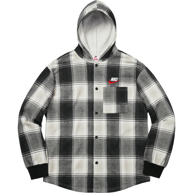 SUPREME×NIKE　 Plaid Hooded Sweatshirt