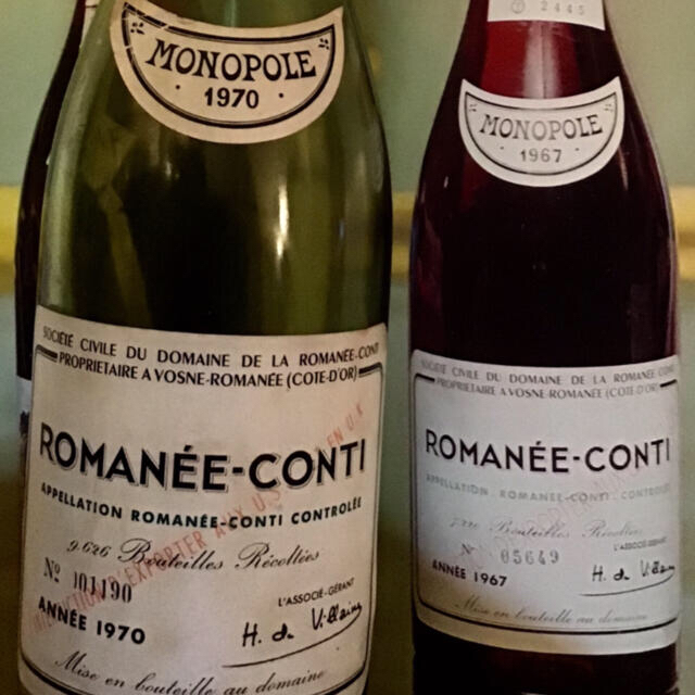 ロマネ・コンティの空瓶(1980年)1本