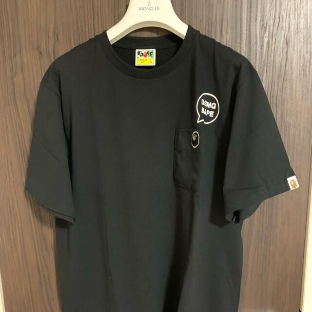 A BATHING APE(アベイシングエイプ)の【かおりん様専用】DSMG×BAPE Tシャツ　Black Lsize メンズのトップス(Tシャツ/カットソー(半袖/袖なし))の商品写真