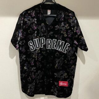 シュプリーム(Supreme)のSupreme Floral Velour Baseball Jersey M(ジャージ)