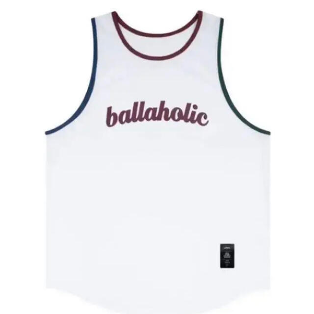 ballaholic タンクトップ　ホワイト　クリムゾン