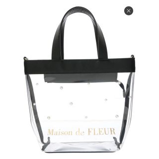 メゾンドフルール(Maison de FLEUR)の今季新作✨Maison de FLEUR 今季新作 パール クリア トートバッグ(トートバッグ)