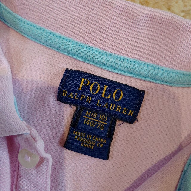 POLO RALPH LAUREN(ポロラルフローレン)のラルフローレン　RALPH LAUREN　ガールズ　ポロシャツ　サイズ140 キッズ/ベビー/マタニティのキッズ服女の子用(90cm~)(Tシャツ/カットソー)の商品写真