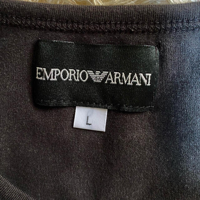 Emporio Armani(エンポリオアルマーニ)の❤️6/23（水）までお値下げ❤️アルマーニ　Tシャツ　トップス　美品 メンズのトップス(Tシャツ/カットソー(半袖/袖なし))の商品写真