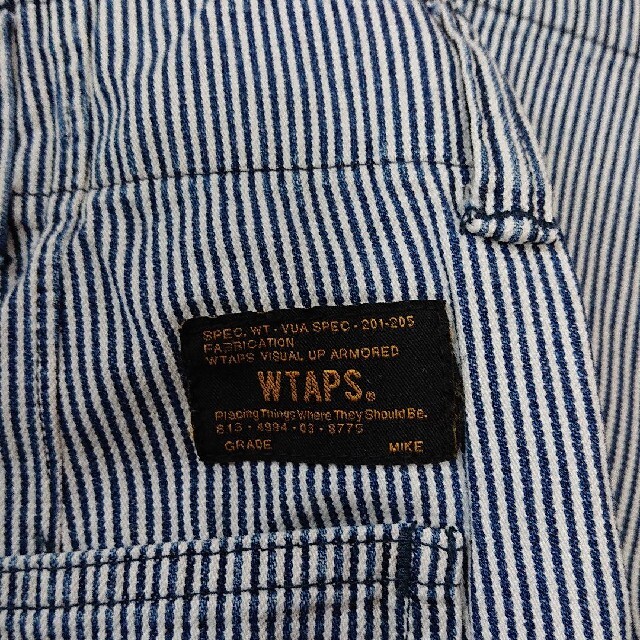 2017SSスペアボタン袋付きWTAPS UNION TROUSERS.HICKORYSTRIPE