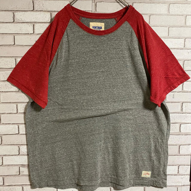 Old Navy(オールドネイビー)の90s 古着 オールドネイビー ラグランTシャツ ビッグシルエット ゆるだぼ メンズのトップス(Tシャツ/カットソー(半袖/袖なし))の商品写真