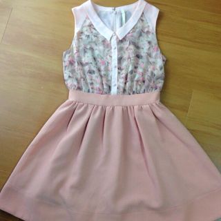 プロポーションボディドレッシング(PROPORTION BODY DRESSING)の花柄ワンピース美品(ミニワンピース)