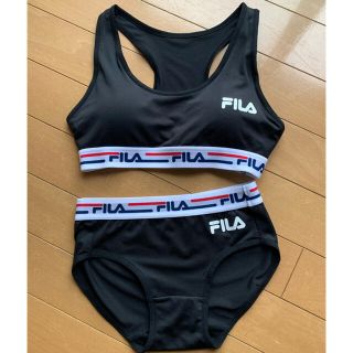 フィラ(FILA)の【値下げ】FILA ジュニアスポブラ&ショーツセット〈Sサイズ〉(ブラ&ショーツセット)