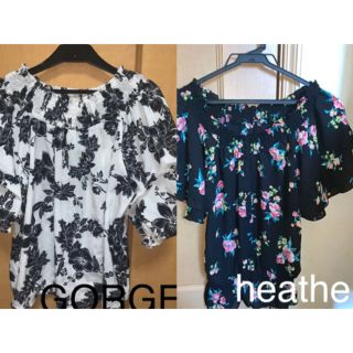 ゴージ(GORGE)の6/27まで限定★☆夏服2点1500円　花柄オフショル　ティシャツ　Tシャツ(シャツ/ブラウス(半袖/袖なし))