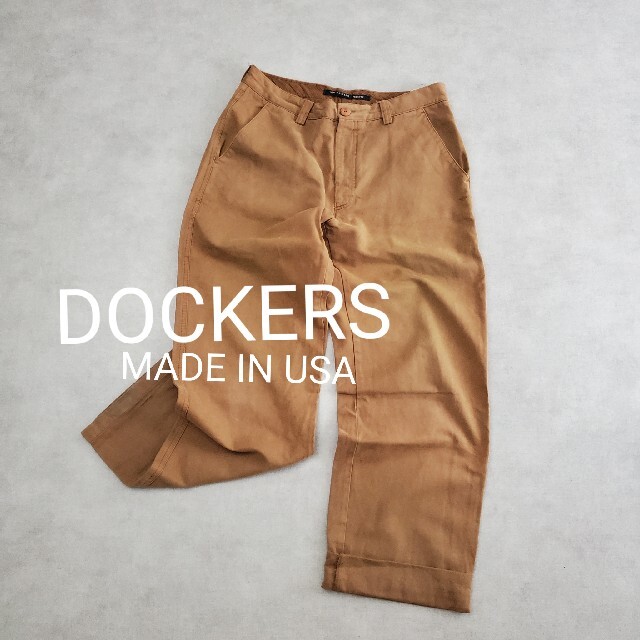 DECKERS 　USA製　ブラウン　パンツ　チノパン　W33L32 メンズのパンツ(チノパン)の商品写真