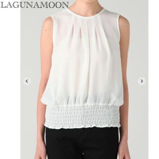 LAGUNAMOON ノースリーブ　トップス　エアリーバルーンスリーブブラウス