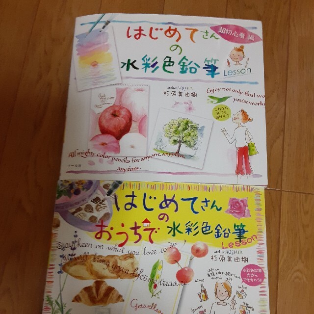 2冊はじめてさんの水彩色鉛筆、おうちで水彩色鉛筆 エンタメ/ホビーの本(アート/エンタメ)の商品写真