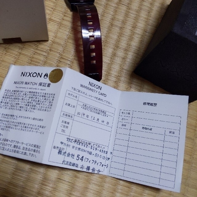 NIXON(ニクソン)のNIXON 　THE TIME TELLER  赤　 メンズの時計(腕時計(アナログ))の商品写真