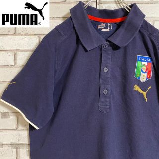 プーマ(PUMA)の90s 古着 プーマ ポロシャツ ロゴプリント バックプリント(ポロシャツ)