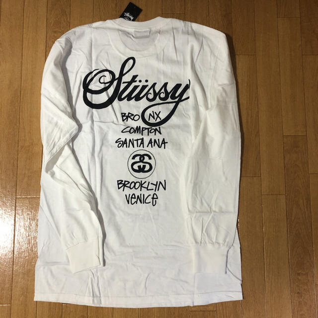 STUSSY(ステューシー)のSTUSSY ステューシー ワールドツアー 長袖Tシャツ Ｍサイズ メンズのトップス(Tシャツ/カットソー(七分/長袖))の商品写真