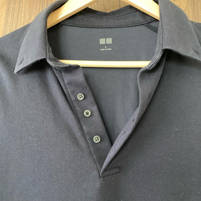 UNIQLO(ユニクロ)のエアリズムカノコポロシャツ　ネイビー　紺　UNIQLO ユニクロ メンズのトップス(ポロシャツ)の商品写真