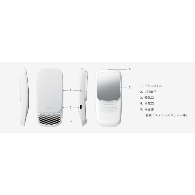SONY(ソニー)の【新品未使用】Reon Pocket 2 スマホ/家電/カメラの冷暖房/空調(エアコン)の商品写真