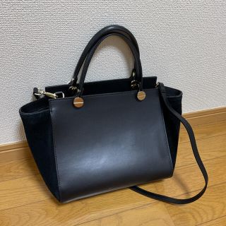 ユナイテッドアローズグリーンレーベルリラクシング(UNITED ARROWS green label relaxing)の【美品】MARCO BIANCHINI バッグ　黒　24x27x13cm(ハンドバッグ)