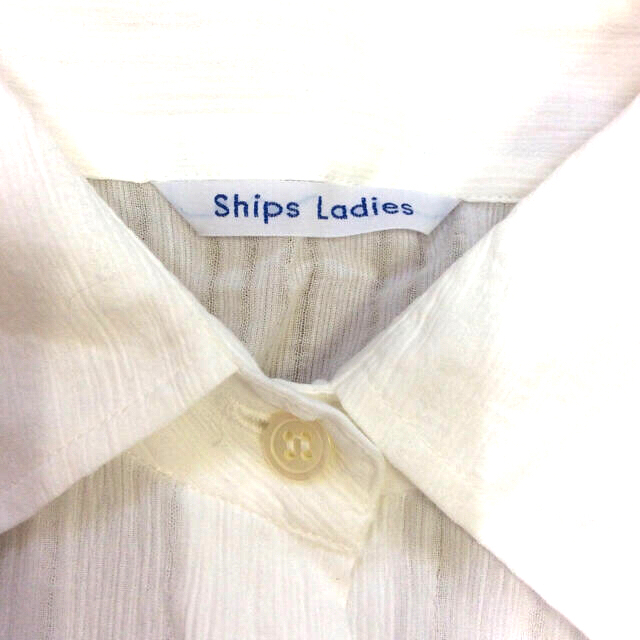 SHIPS for women(シップスフォーウィメン)の【未使用】SHIPS シアーシャツブラウス(日本製) レディースのトップス(シャツ/ブラウス(長袖/七分))の商品写真