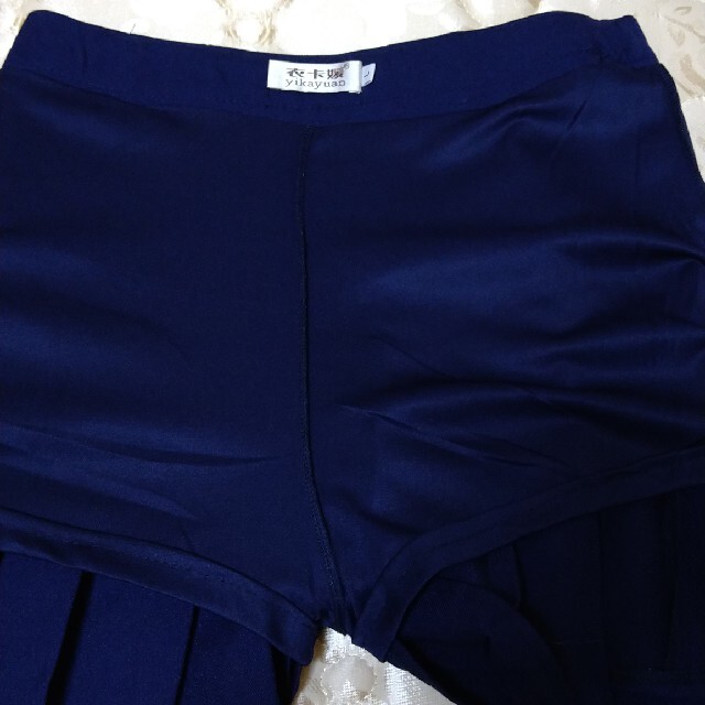 ミニプリーツスカート　紺 レディースのスカート(ミニスカート)の商品写真