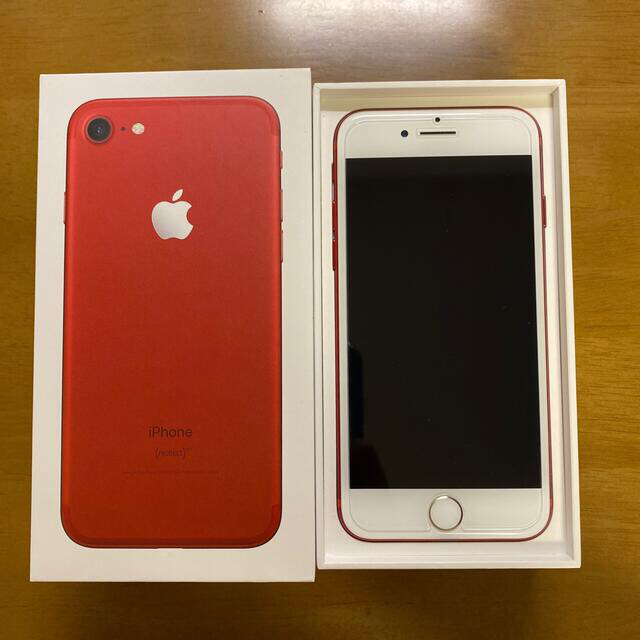 Apple(アップル)のApple iPhone7 128GB PRODUCT RED 本体 スマホ/家電/カメラのスマートフォン/携帯電話(スマートフォン本体)の商品写真