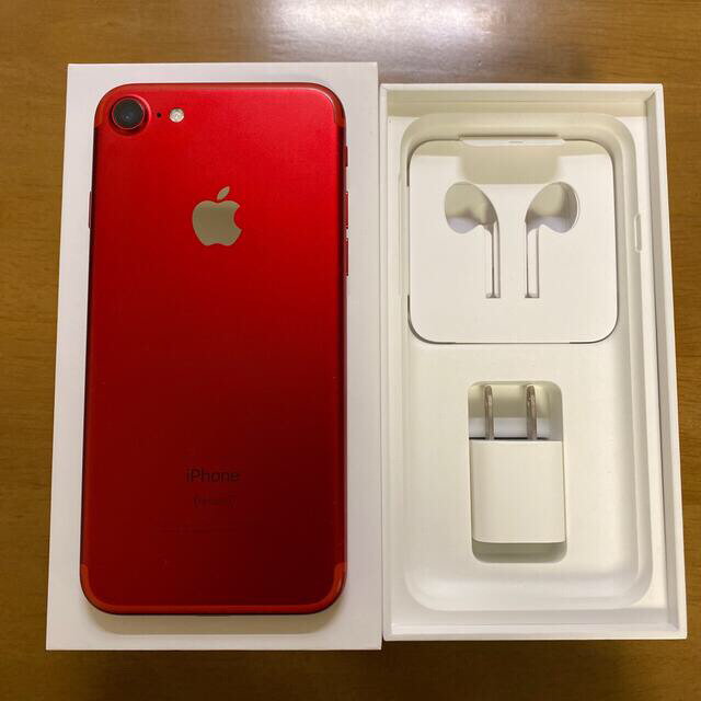 Apple(アップル)のApple iPhone7 128GB PRODUCT RED 本体 スマホ/家電/カメラのスマートフォン/携帯電話(スマートフォン本体)の商品写真