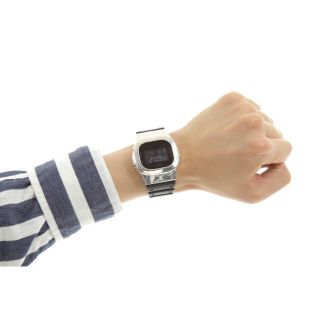 カシオ カスタムGショック シルバー925 DW5600 鏡面加工 925刻印有-