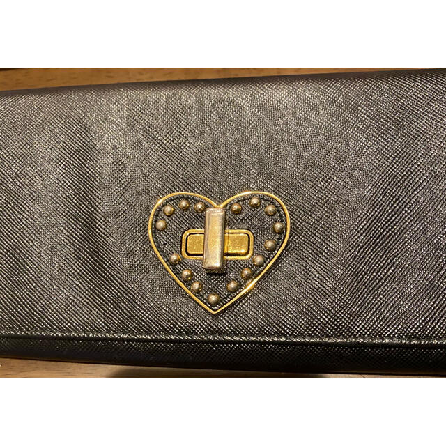 □PRADA□ 黒 長財布 ゴールド金具 - 財布