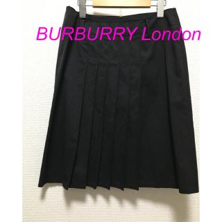 バーバリー(BURBERRY)のBURBURRY London フレアスカート プリーツスカート　イタリア生地(ひざ丈スカート)