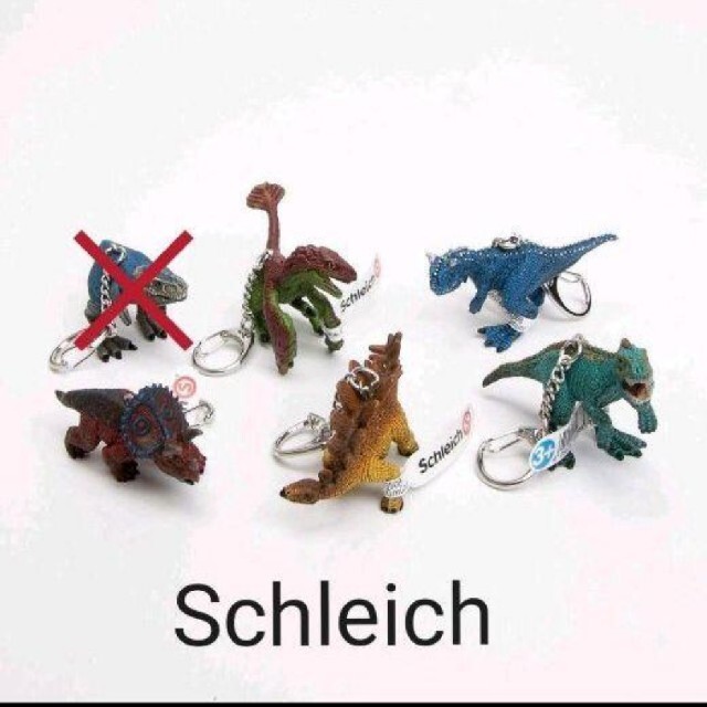 新品・未使用】シュライヒ Schleich 恐竜キーチェーン 5点セットの通販 ...