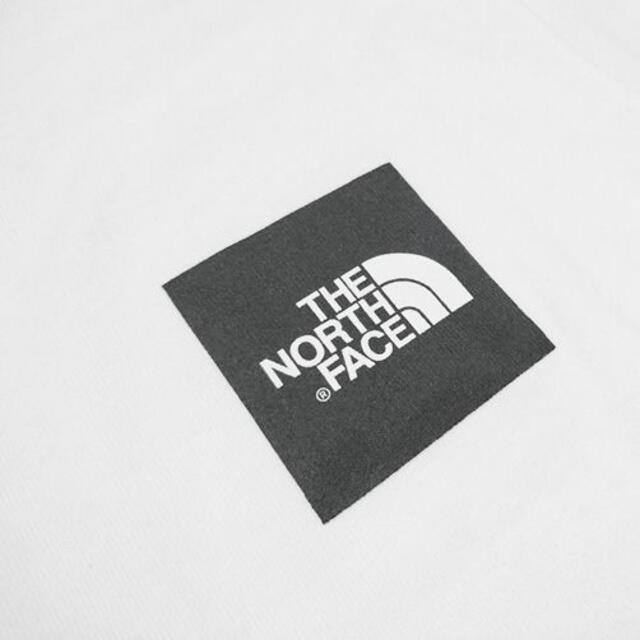 S ノースフェイス スクエア ロゴ Tシャツ 半袖 TEE 白 ボックスロゴ 6