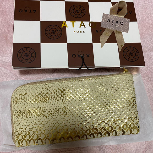 ATAO(アタオ)のATAO アタオ　リモパイソンリュクス　金箔　シャンパンカラー レディースのファッション小物(財布)の商品写真