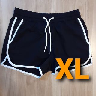 エイチアンドエム(H&M)のH&M　エイチアンドエム　スウェットショートパンツ　ブラック　XL(ショートパンツ)