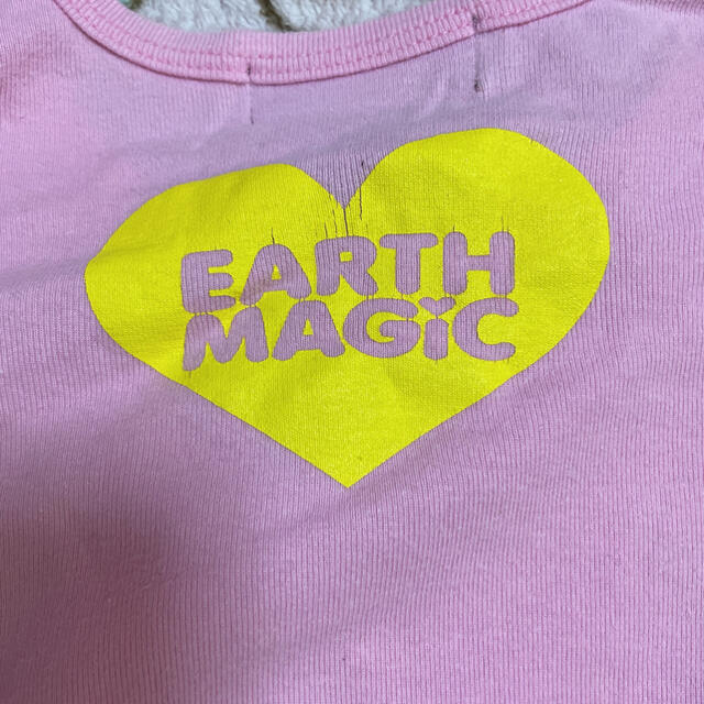EARTHMAGIC(アースマジック)の袖マフィー キッズ/ベビー/マタニティのキッズ服女の子用(90cm~)(Tシャツ/カットソー)の商品写真