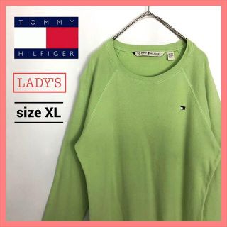 トミーヒルフィガー(TOMMY HILFIGER)の90s 古着 トミーヒルフィガー ロンT レディース XL(Tシャツ(長袖/七分))