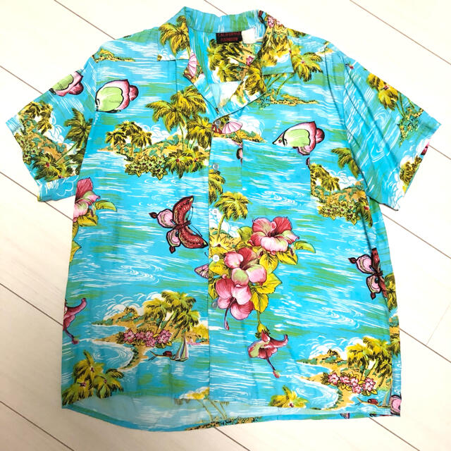 Sun Surf(サンサーフ)の【美品】アロハシャツ California rainbow L メンズのトップス(シャツ)の商品写真