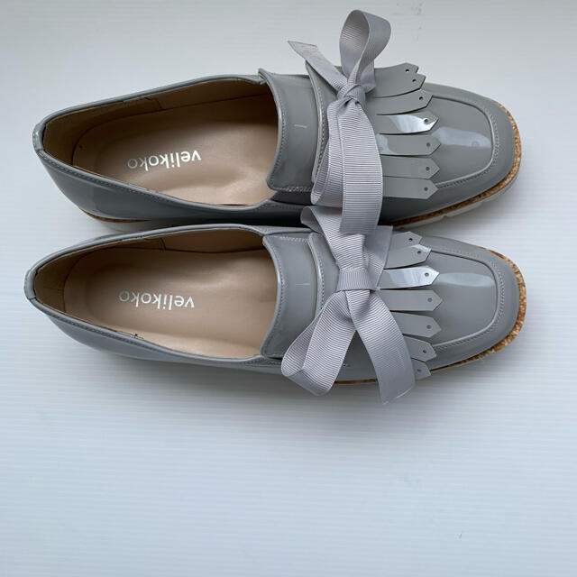 ZARA(ザラ)のリボンプラットフォームシューズ レディースの靴/シューズ(ローファー/革靴)の商品写真