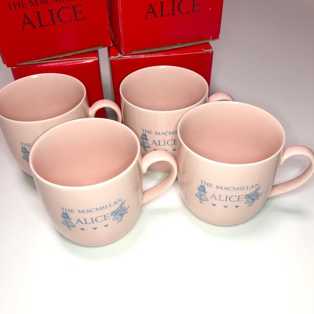 THE MACMILLAN ALICE マグカップ　４個セット　ピンク　アリス インテリア/住まい/日用品のキッチン/食器(食器)の商品写真