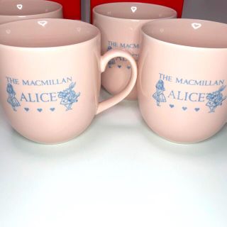 THE MACMILLAN ALICE マグカップ　４個セット　ピンク　アリス(食器)