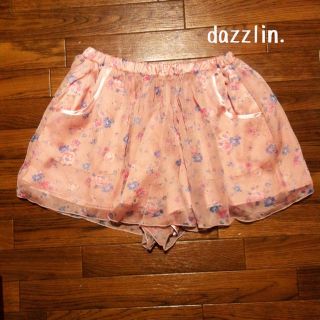 ダズリン(dazzlin)のdazzlin＊花柄pinkスカパン(ミニスカート)