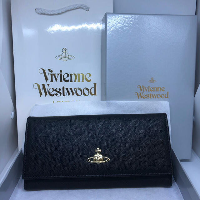 Vivienne Westwood(ヴィヴィアンウエストウッド)の新品未使用品 ヴィヴィアンウエストウッド 長財布 ブラック レディースのファッション小物(財布)の商品写真