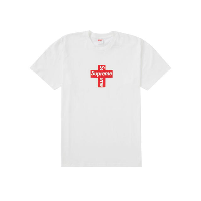 Supreme(シュプリーム)のSupreme Cross Box Logo Tee M white 白 正規品 メンズのトップス(Tシャツ/カットソー(半袖/袖なし))の商品写真