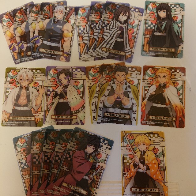 鬼滅の刃 ステンドグラスカード19枚セット エンタメ/ホビーのアニメグッズ(カード)の商品写真