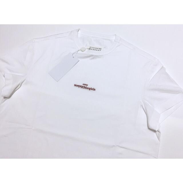 新品 メゾン マルジェラ 定番 ロゴ反転Tシャツ 白黒 白 Maison Margiela（メゾンマルジェラ）の「【MAISON MARGIELA