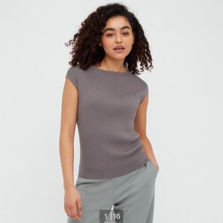 ユニクロ(UNIQLO)のフレンチスリーブセーター(ニット/セーター)