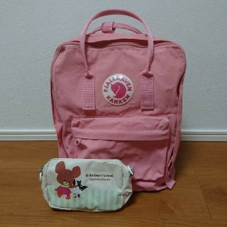 カンケン　Kanken リュック　フォレストグリーン　ピーチピンク